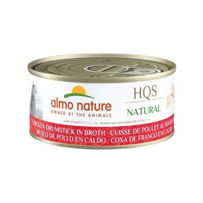 Almo Nature Hqs Natural Chat Cuisse De Poulet Au Bouillon 150g