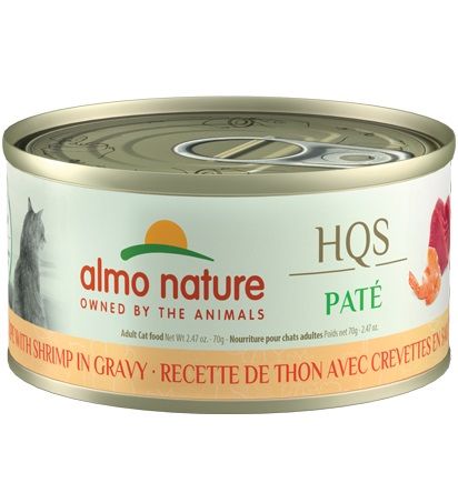 Almo Nature Hqs Natural Chat - Pâté Au Thon Avec Crevettes En Sauce