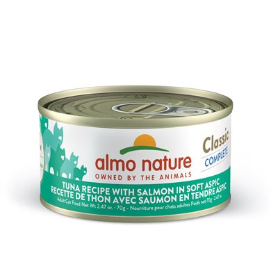 Almo Classic Complete Chat Thon Avec Saumon Enb Tendre Aspic