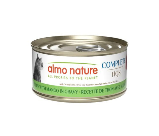 Almo Nature Hqs Complete Chat Thon Et Mangue En Sauce 70G
