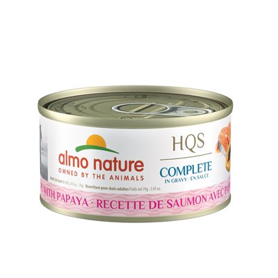 Almo Nature Hqs Complete Chat Saumon Et Papaye En Sauce 70Gr