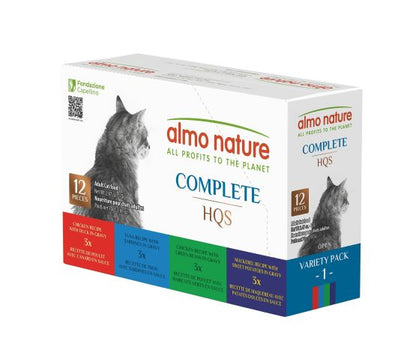 Almo Nature Hqs Complete "variety Pack 1" Pour Chat - Poulet, Thon & Maquereau