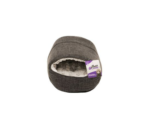 Arthur Lit Pour Furet - Lit Apaisant Pour Furet, Gris 13.5"x10"x8"