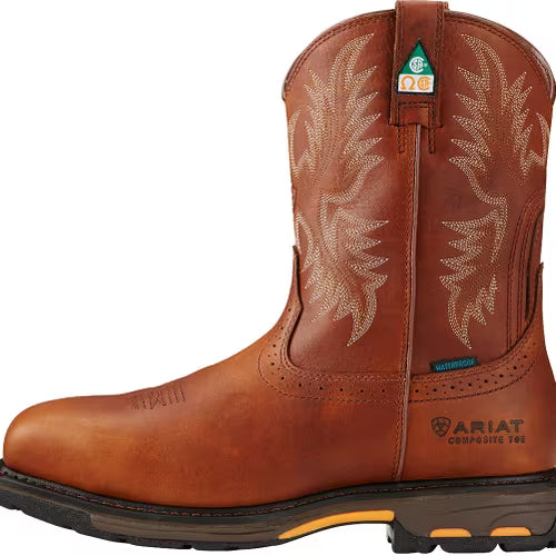 Ariat Bottes de travail WorkHog à bout carré large, embout composite CSA et imperméables Homme