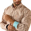 Ariat Chemise pour Homme Ayden à carreaux dorés Couleur Oak (chêne)