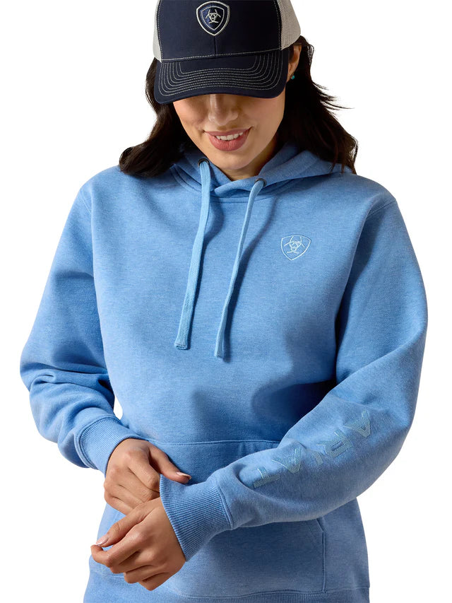 Ariat Hoodie 2.0 Logo Ultramarine Heather - Femme