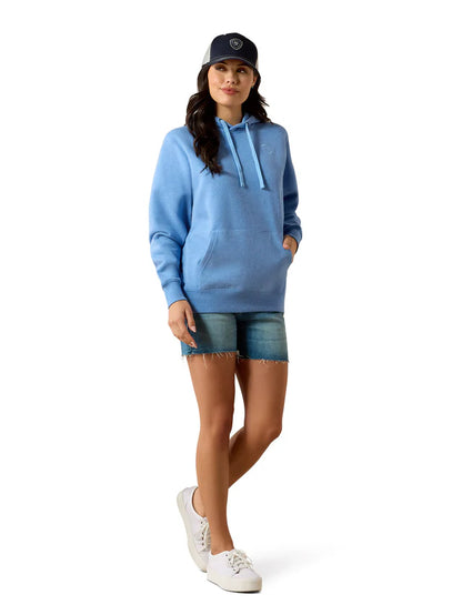 Ariat Hoodie 2.0 Logo Ultramarine Heather - Femme