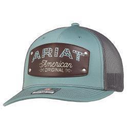 Ariat Casquette pour Homme Bleu et Gris avec Patch « American Original »