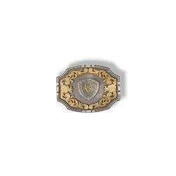 Boucle de ceinture Accents floraux en corde rectangulaire Ariat