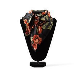 Ariat Foulard Wild Rag, Noir motif roses et feuilles