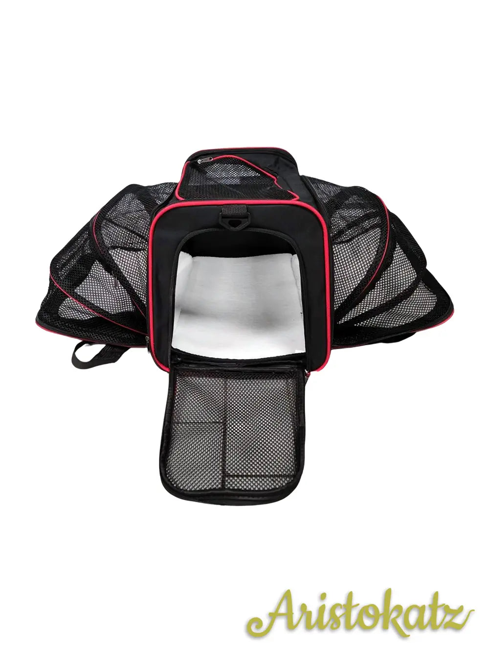 Aristokatz Sac de transport extensible noir et rouge