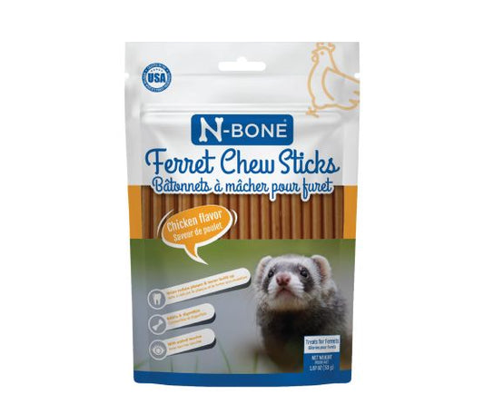 N-bone Bâtonnets à Mâcher Pour Furet, Réduit Le Tartre Et La Plaque - Poulet 1.87oz