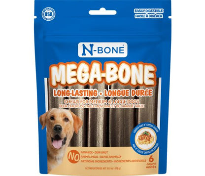 N-bone Mega-bone Bâtonnet à Mâcher Longue Durée Paquet De 6