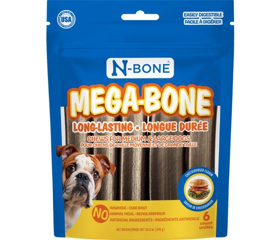 N-bone Mega-bone Bâtonnet à Mâcher Longue Durée Paquet De 6