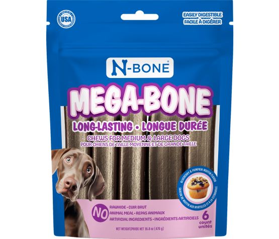 N-bone Mega-bone Bâtonnet à Mâcher Longue Durée Paquet De 6