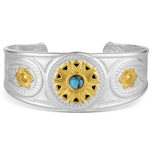 Montana Silversmiths Le bracelet Outrider Turquoise