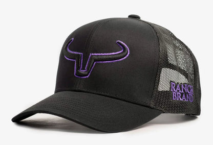 Ranch Brand Casquette Ponytail Femme, Mesh avec Logo