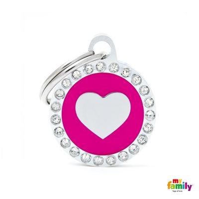 Medaille Fuchsia Heart