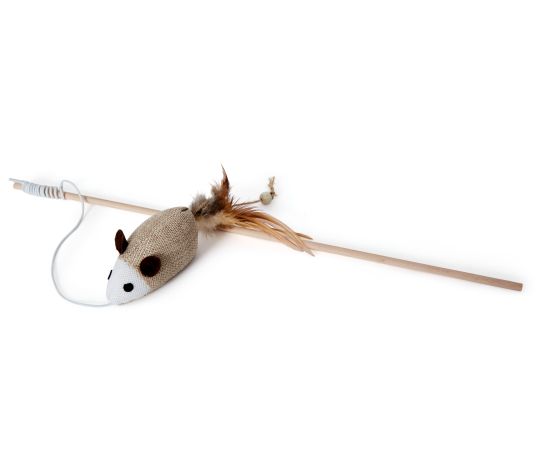 Bud'z Jouet Pour Chat - Canne à Pêche 40cm Et Souris 14cm