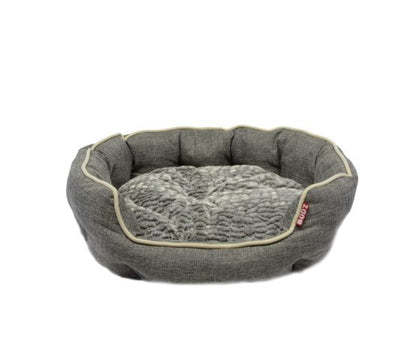 Bud'z Lit Rond à Rebords élevés, Deluxe - Gris