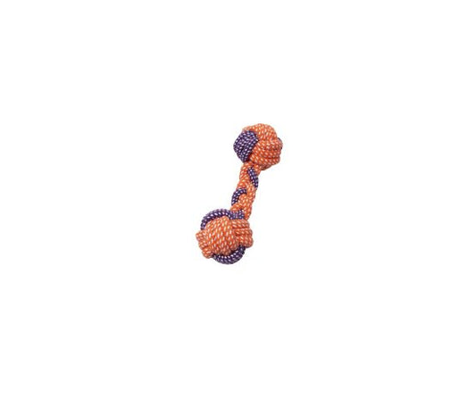 Bud'Z Jouet Pour Chien En Corde Haltere Tresse Orange Et Mau