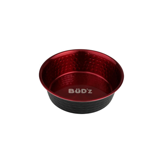 Bud'Z Bol En Inox, Intérieur Martelé - Rouge