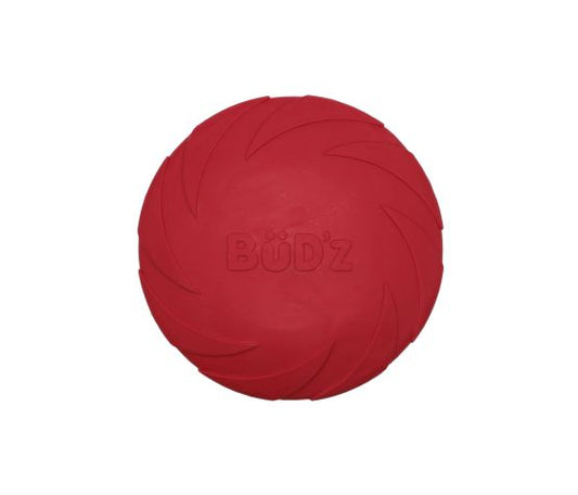 Bud'z Jouet En Caoutchouc Pour Chien - Disque Volant, Rouge 23cm