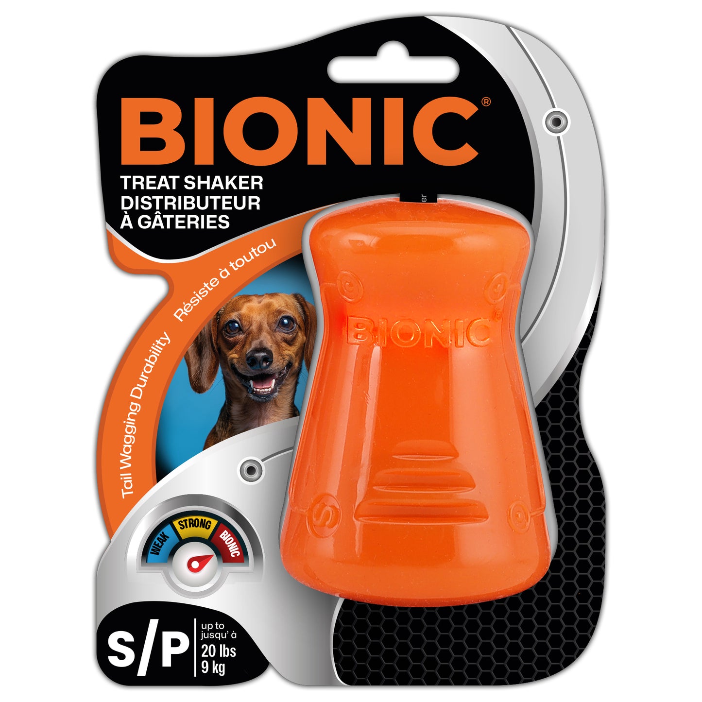 Distributeur à gâteries BIONIC, petit, 7,2 cm (2,8 po)