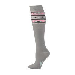 Boot Doctor Chaussettes pour femme – Motif Aztèque (Gris)