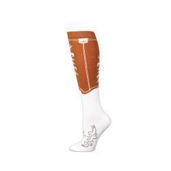 Boot Doctor Chaussettes pour Femme – Over the Calf, Motif Yeehaw et Surpiqûres de Bottes