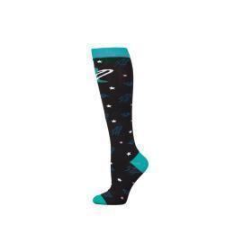 Boot Doctor Chaussettes pour Femme – Over the Calf, Motif Fusée, Étoiles et Saturne