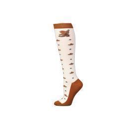 Boot Doctor Chaussettes pour Femme – Over the Calf, Motif Chapeaux de Cowboy et Étoiles