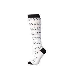 Boot Doctor Chaussettes pour Femme – Over the Calf, Motif Croix