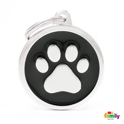 Medaille Black Big Circle Paw