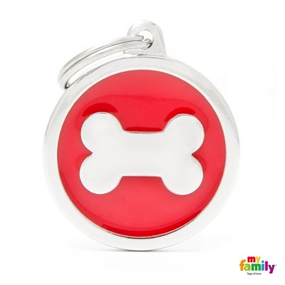 Medaille Red Big Circle Paw