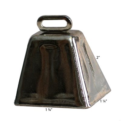 Cloche souvenir nickelée (1 3/8")