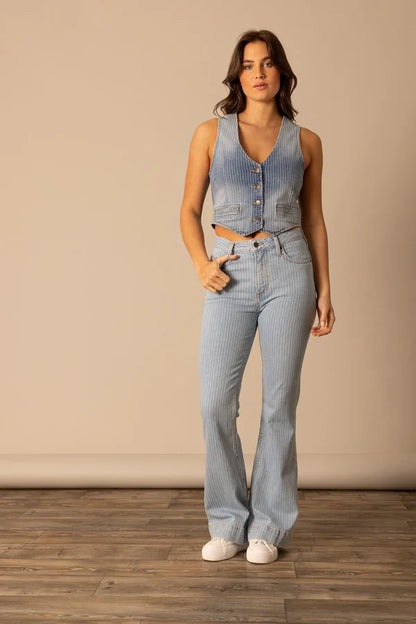 Kimes Ranch Gilet en denim Candace