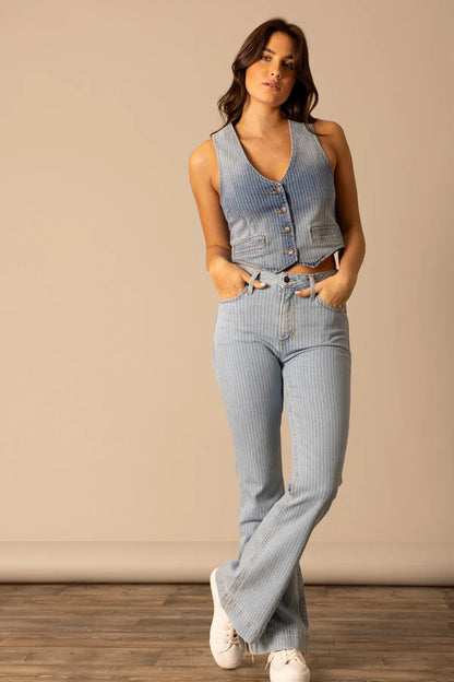 Kimes Ranch Gilet en denim Candace