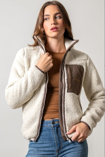 Kimes Ranch Veste Sherpa - Arlee - Naturel - Femme