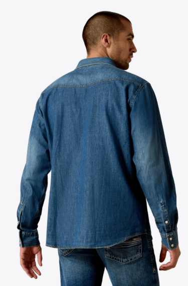 Ariat Chemise en denim MNS coupe rétro Homme
