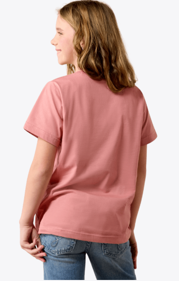 Ariat T-shirt YTH Horse Frame Enfant Rose