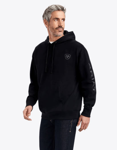 Ariat Sweat à capuche MNS avec logo Unisexe Noir