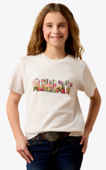 Arist T-shirt YTH à motif floral Enfant