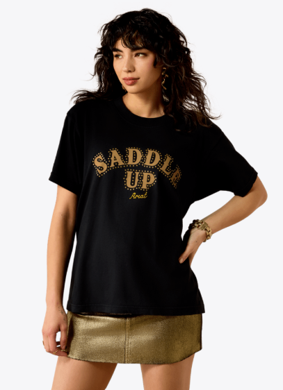 Ariat T-shirt WMS Saddle Up Boyfriend Femme