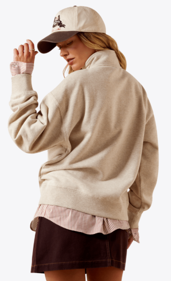Ariat Sweat-shirt WMS Running Wild à demi-zip Femme