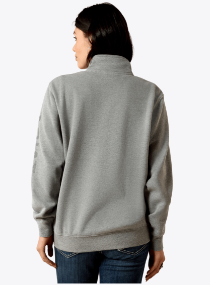 Ariat Sweat-shirt à demi-zip avec logo WMS Femme