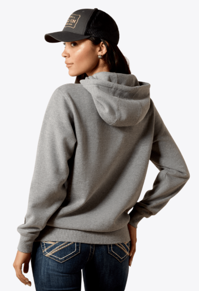 Ariat Sweat à capuche WMS Logo 2.0 Femme Gris