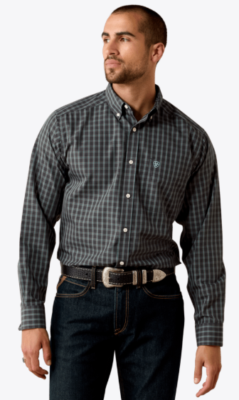 Ariat Chemise MNS Barbary coupe classique sans plis Homme