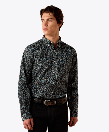 Ariat Chemise cintrée MNS sans plis Barrette Homme