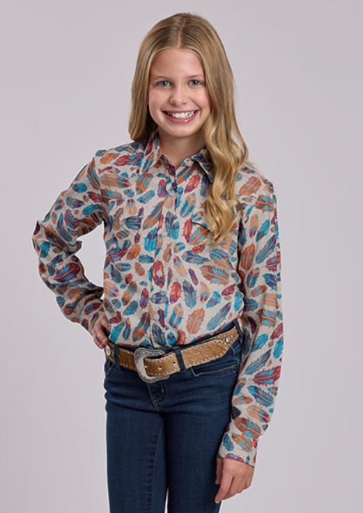 Roper Chemise Imprimé à plumes Enfant Fille